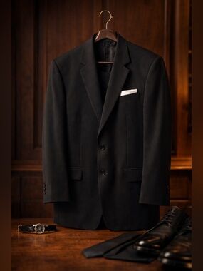 RIPLEY’s LTD Custom Vintage Black Suit Mens and Pants (see measurements)